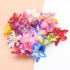 10 Pieces Artificial Flowers Cheap Silk Butterfly Orchid Home Decoration Accessories Brooch Diy Christmas Wreath Fake Plants