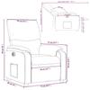 Electric Recliner Chair Brown Faux Leather