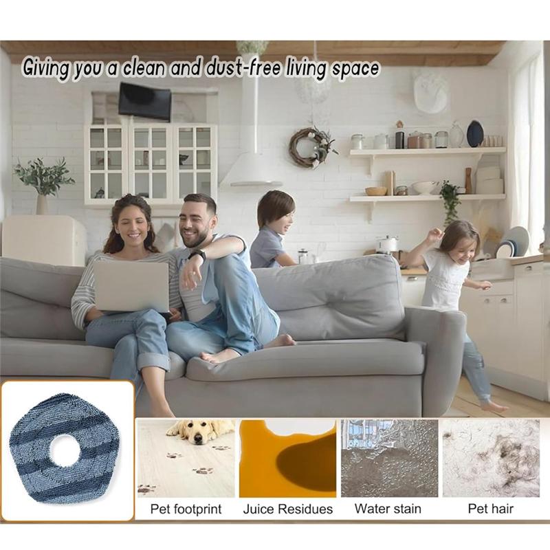 A65T-For EUFY X10 Pro Omni Cleaner Robot Vacuum Accessories Replacement Parts Kit With Mop Pads Vacuum Bags