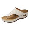 Women'S Retro Openwork Thong Sandals Comfortable And Casual Wedge Yoga Toe Sandals For Women Clear Studded Sandals For Women