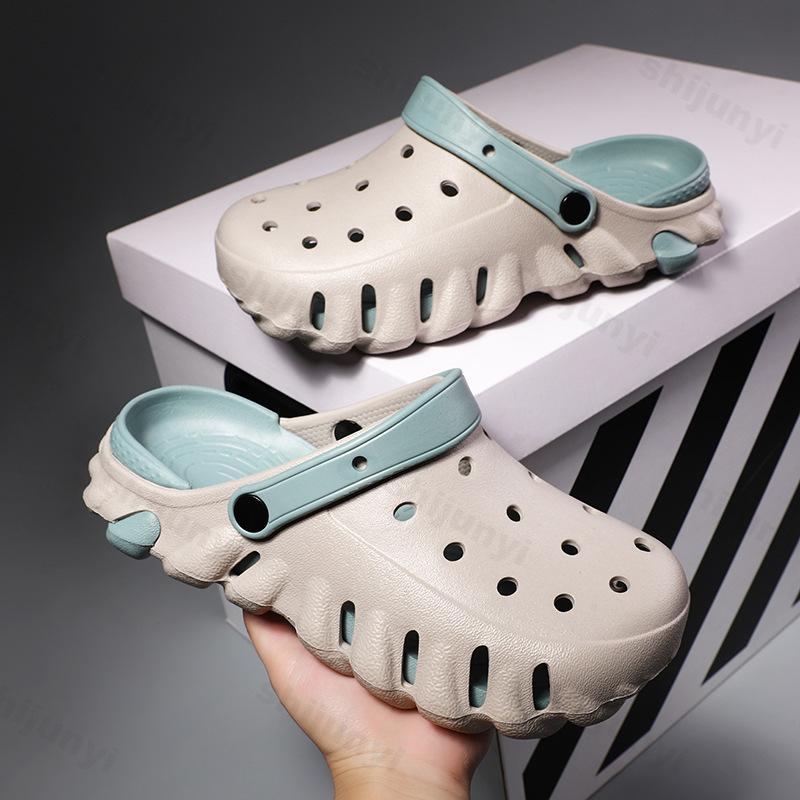 Fashion Men Sandals Summer EVA Clogs Men's Casual Shoes Fashion Non-slip Sports Sandals Beach Shoes Outdoor Breathable Garden Slippers