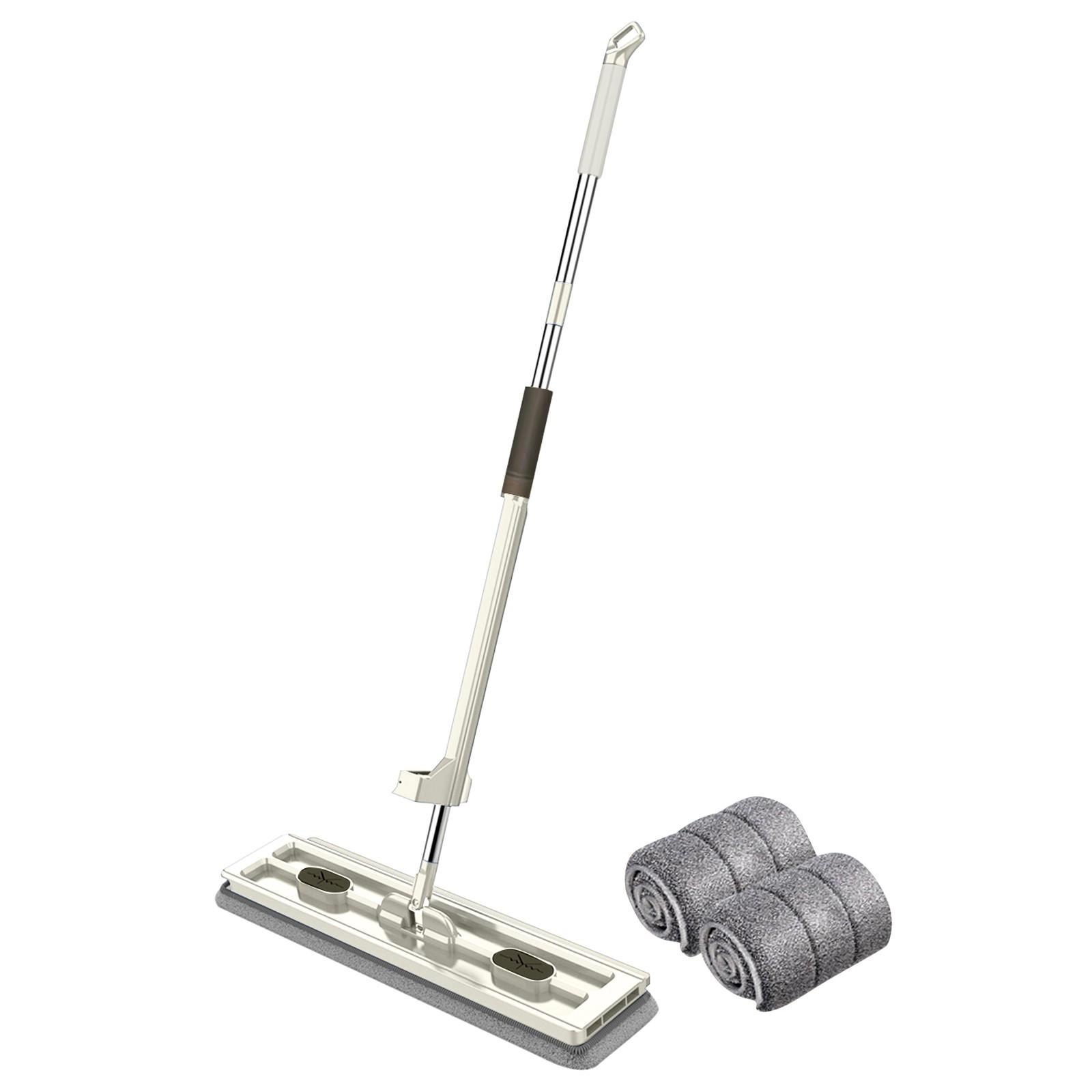 

Плоская швабра, набор швабры для пола с поворотом на 360°, плоская швабра с многоразовыми подушечками из микрофибры, набор швабры для пола для ламината One Size