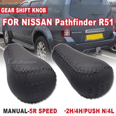 Leva del pomello del cambio manuale a 5/6 velocità, colore nero, per NISSAN Navara D40 Frontier Double Cab 2005-2015/Pathfinder R51 2007-2019