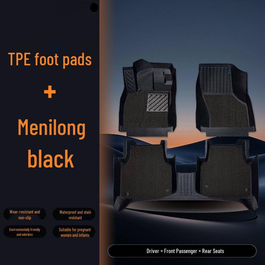 Nano 06 Floor Mats: TPE Surround for 25 Models - Includes Driver's Seat, Carpet Floor Mat, Foot Pad, and Trunk Mat.