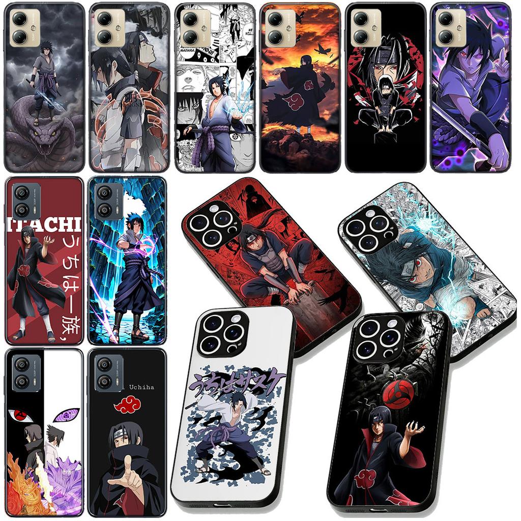 Cartoon Narutos Itachi Uchiha Sasuke Cover for Motorola Moto Edge 50 30 Fusion 40 NEO Ultra Pro G22 G23 G20 G35 G84 G13 G53 Case
