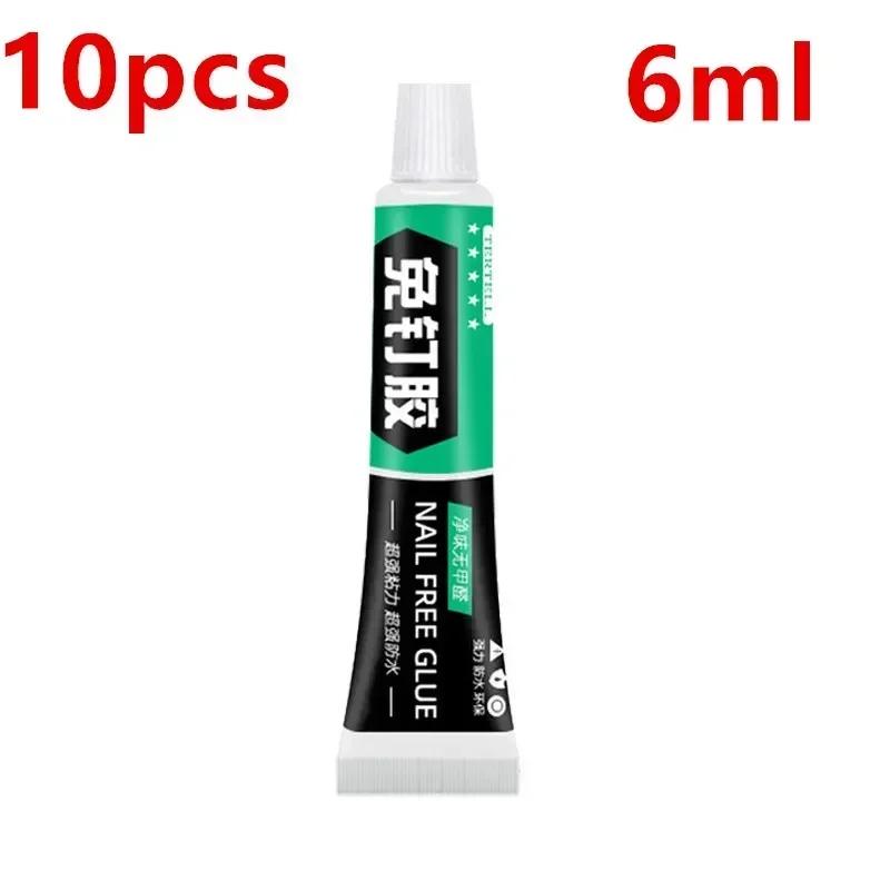 All-Purpose Glue Quick Drying Waterproof Extra Strong Sealant Powerful Nail Free Adhesive Fix for Plastic Glass Metal Ceramic