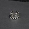 Adjustable Vintage Lace Fringe Ring Women Men Boho Ethnic Style Statement Jewelry
