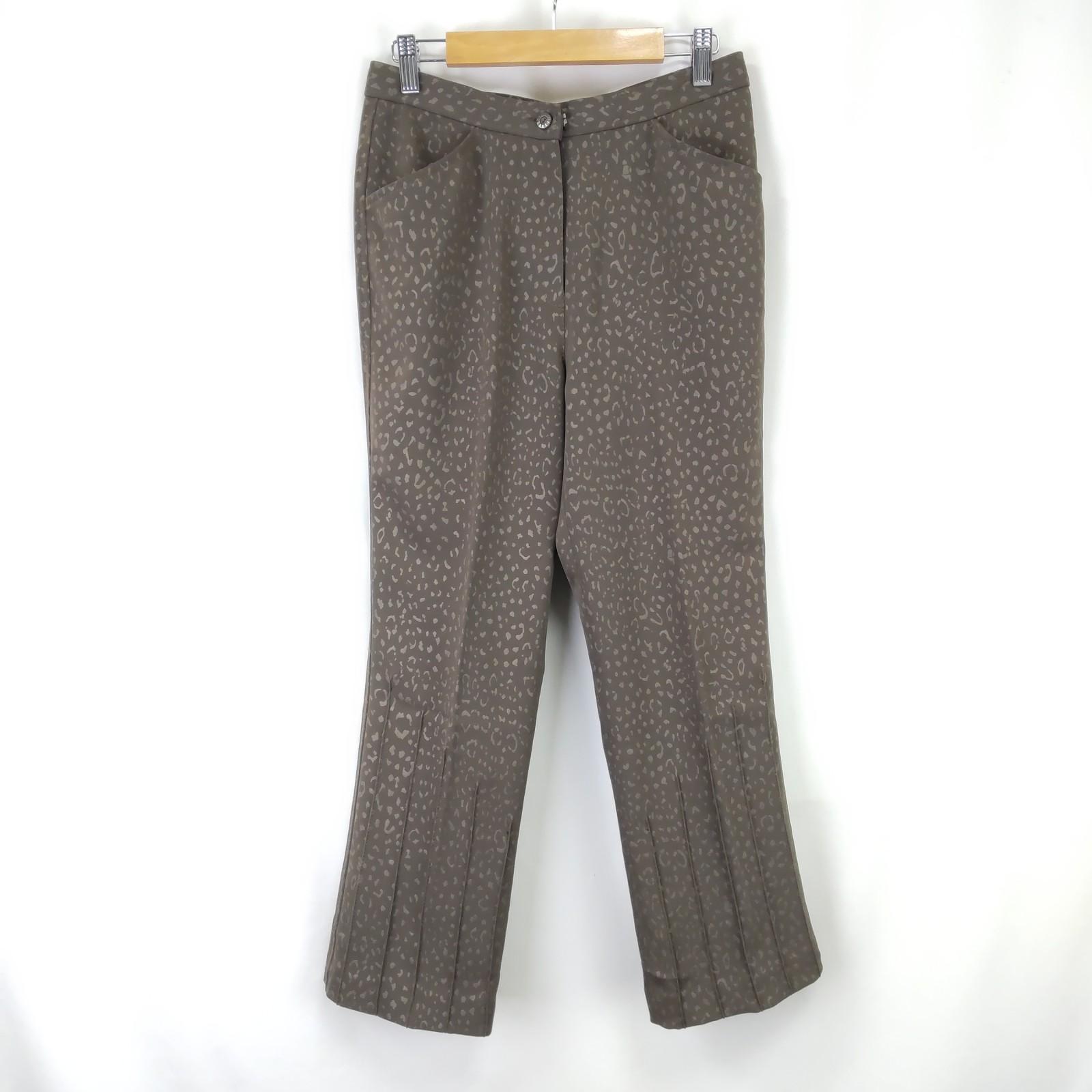 

ITALIYA Stretch Pants [9/Women M/68cm Inseam/Brown/Animal Print](USED)