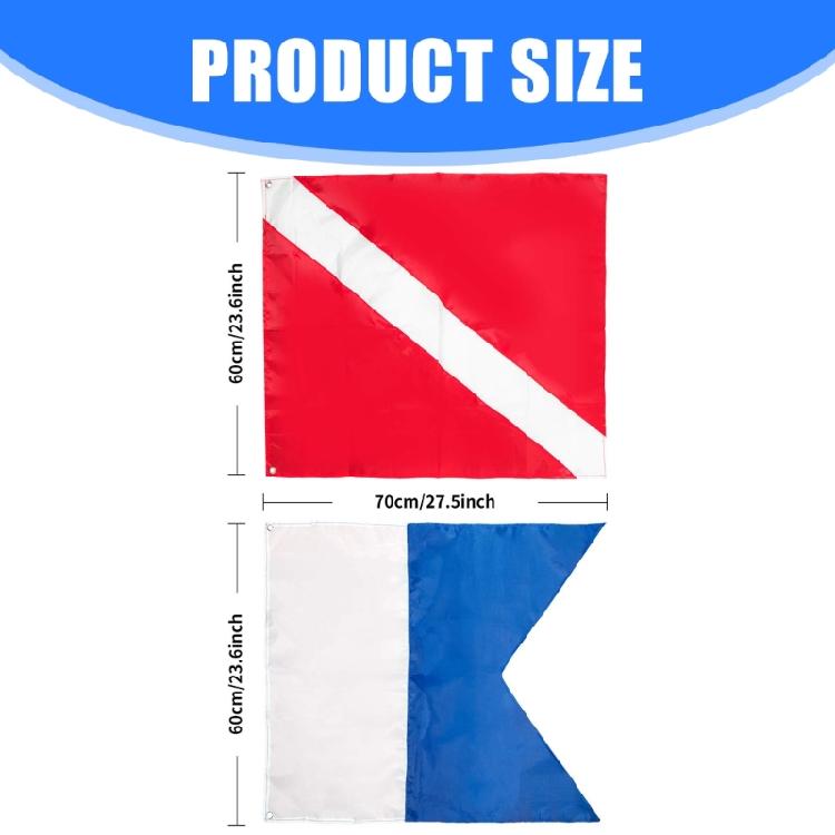 Snorkels Diving Warning Flags Sun Resistant Marine Activity Safety Indicators Underwater Activity