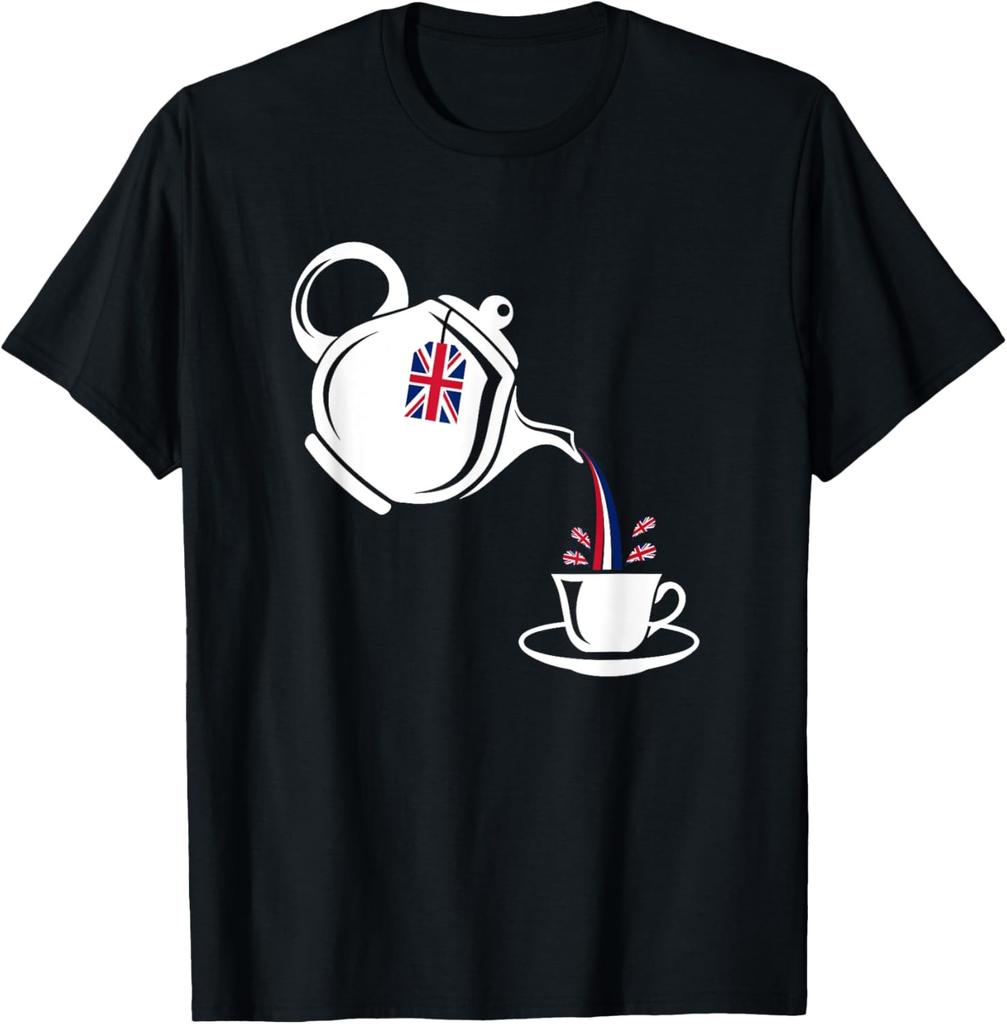 Time For Tea England - English Novelty Souvenir Memorabilia T-Shirt