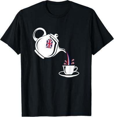 Time For Tea England - English Novelty Souvenir Memorabilia T-Shirt