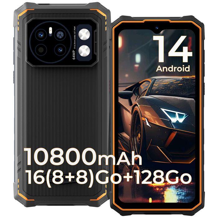 Smartphone incassable - HOTWAV - Cyber 13 - 16Go RAM - 128Go ROM - Batterie 10800mAh
