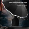 Windproof Strong 125Cm Large 10 Bone 3 Folding Reverse Umbrella For Men Safety Reflective Stripe Rain And Sunshade Big Umbrellas