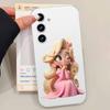 Cute Princess Phone Case For Samsung Galaxy S21 S22 S23 S24 S25ULTRA FE Ultra Plus5G A52S Transparent Cover
