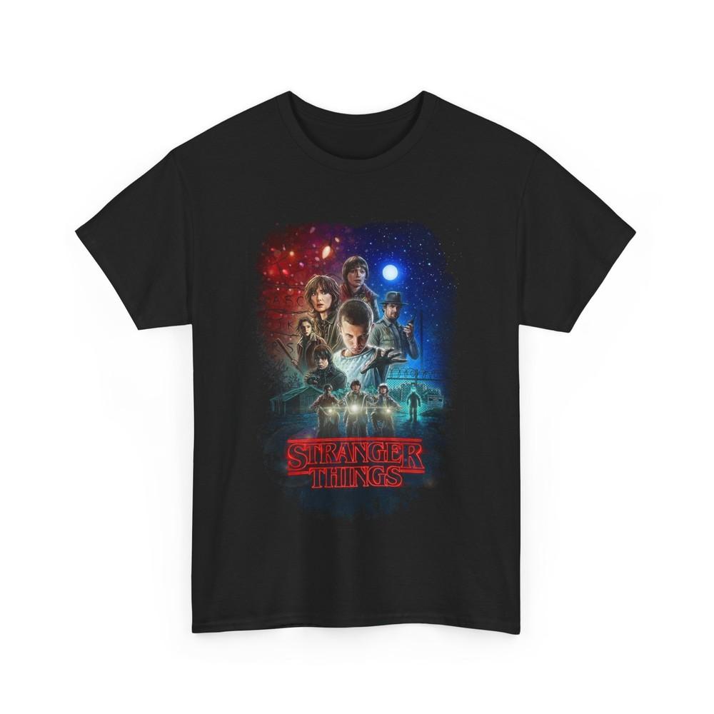 Stranger Things Season 1 T-Shirt Illustrated Shirt Stranger Things Fan Tee Unisex T-Shirt XXL