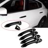 1 Set Glossy Black Smart Door Handle Cover Trim Fit For Maserati Ghibli Sedan 2014--A87Q
