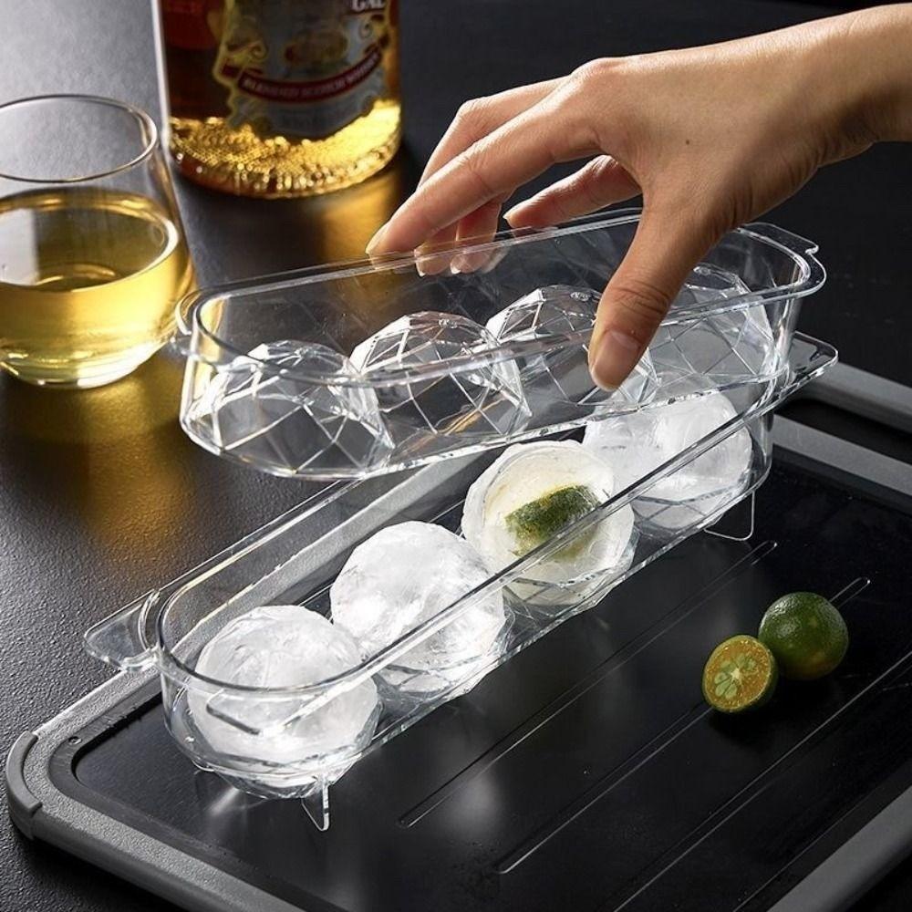 Reusable Design Ball Shaped Ice Mold Freezer Safe Ice Ball Mold Spherical Ice Maker Hotel Use