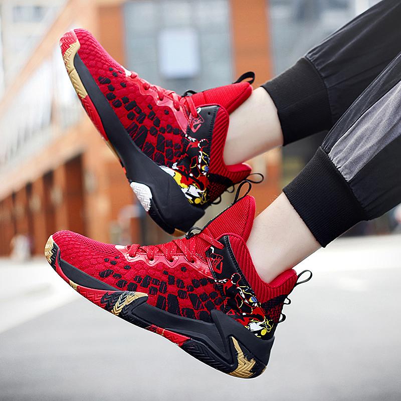 Herren Basketballschuhe Dämpfung Bequeme Basketball-Sneaker Jugendschuhe