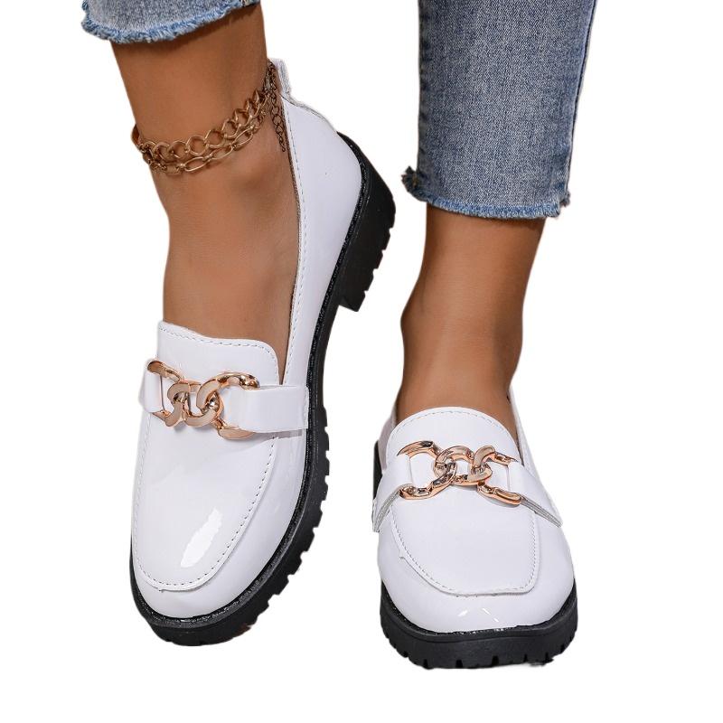 Fashion Shoes for Women 2025 Brand Slip-on Women's High Heels Fashion Metal Decoration New Casual Plus Size Solid Best Seller High Heels