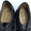 FLORSHEIM IMPERIAL KENMOOR Long Wingtip Brogue Black Size 30 Vintage USA(USED)
