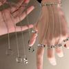 Detachable Wrist Bracelet Ring Gothic Open Chains Rings Trendy Punk Bracelet Ring  Unisex