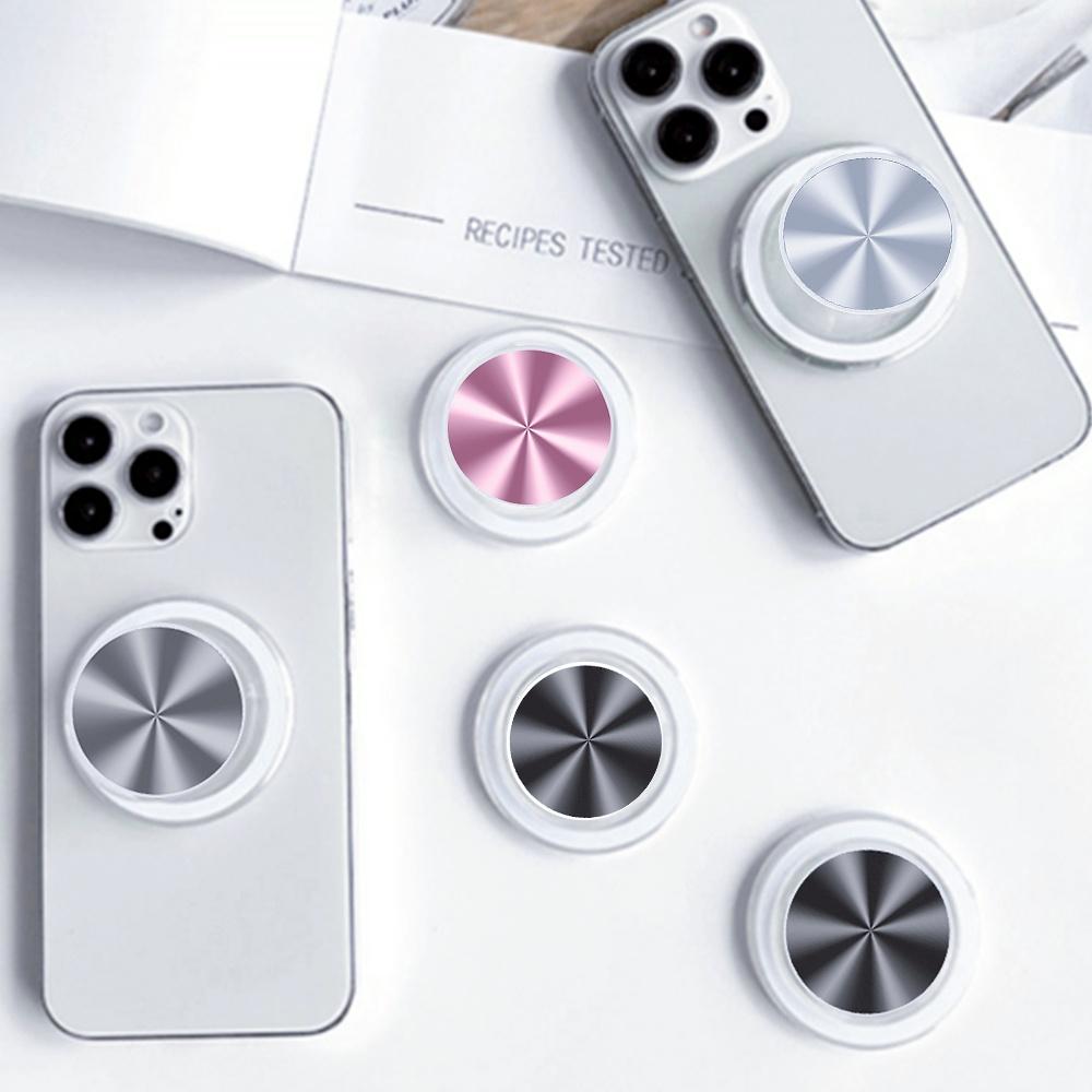 Popped Magnetic Foldable Phone Grip Holder Socket Support Tok For iPhone 17 16 15 14 13 N52 Magnet Ring Finger Expanding Stand 5