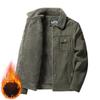 Middle-aged Men's Casual Autumn and Winter Jackets, Thick Jackets, and Fleece Tops.