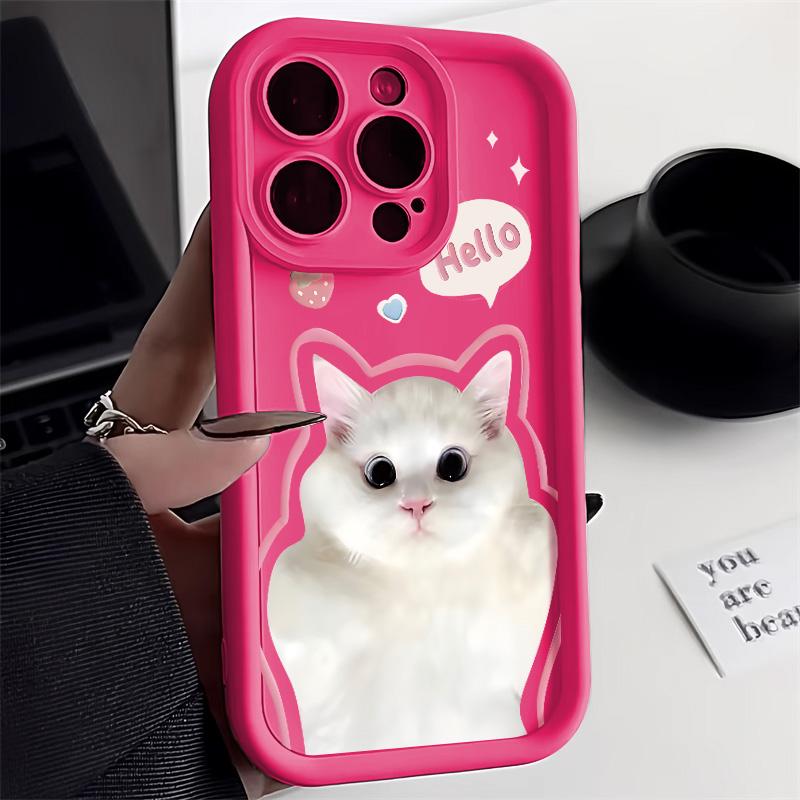 Niedliche Blumen Handyhülle Für iPhone 16 Pro Hülle iPhone 13 11 14 15 12 17 Pro Max 16E XR 7 8 Plus SE Cartoon Frosch Erdbeere Hülle