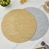 Sottopiatto in Pelle PVC Goffrata di Lusso Impermeabile Resistente all'Olio Resistente al Calore Tappetino per Tavola da Pranzo Elegante Cuscinetto Isolante Casa Cucina