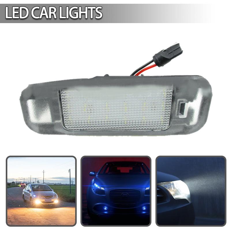 

Pdtoweb 2x белые светодиодные фонари номерного знака для Kia Rio Rio5 2005-2011