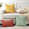 Boho Plush Throw Pillow Covers Super Soft Striped Square Plush Pillowcase for Home Living Room Sofa Couch Cushion Decor