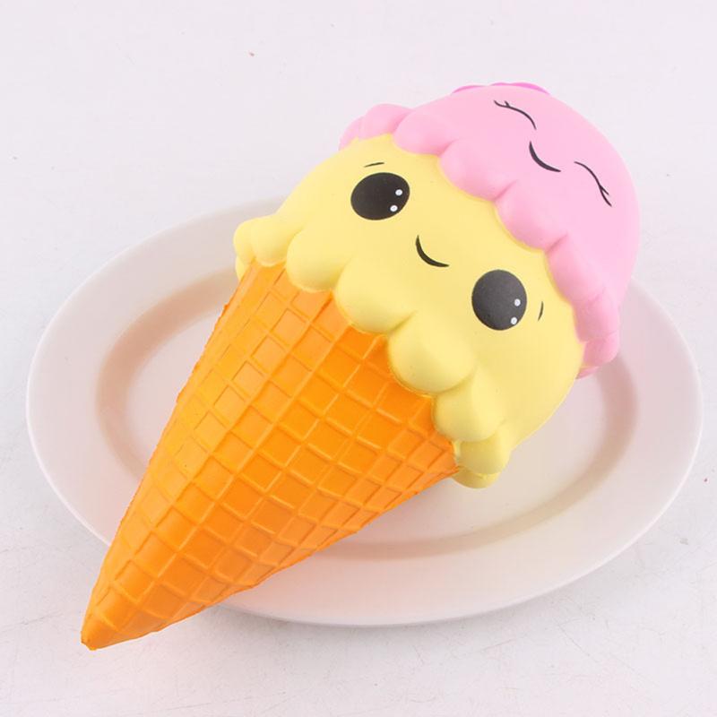 Cartoon  Ice  Cream  Cone  Toy Super Slow Rising Soft Squeeze Decompression Toy For Kids