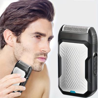 Men's Electric Shaver Car Travel Portable Shaver Men's Professional Aluminum Foil Shaver Rechargeable Beard Shaver.