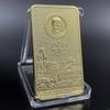 Russian President Vladimir Putin Gold Bar Kremlin Commemorative Medallion Badge Collection Replica Home Decoration