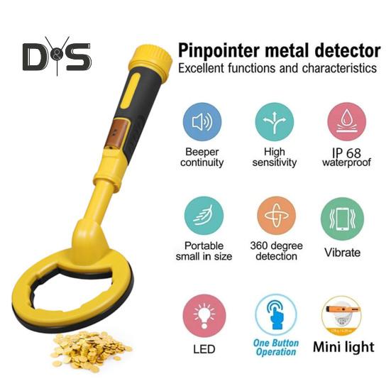 Multifunctional Handheld Underwater Metal Detector IP68 Waterproof Portable Pulse Pinpointer Induction Metal Detector