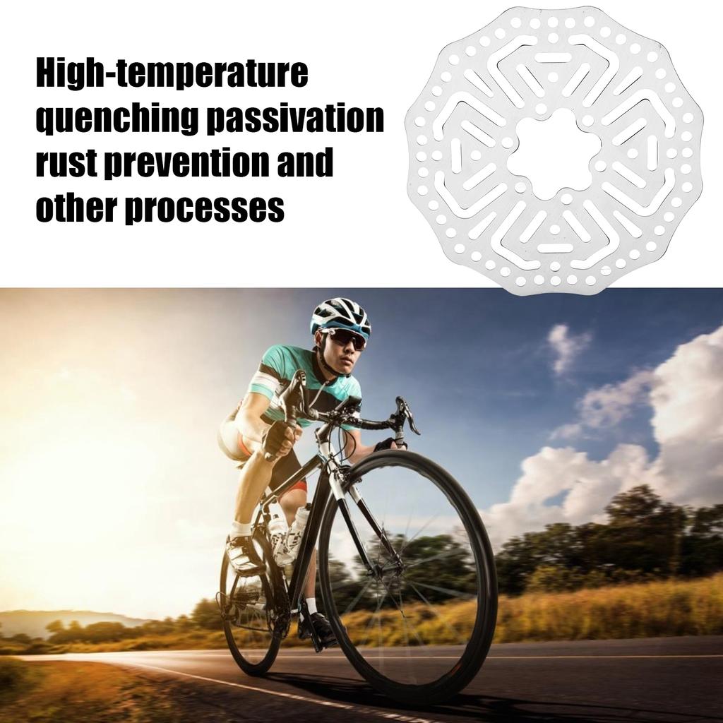 Bicycle Brake Disc Friction Effect Bicycle Disc Brake Rotor 6 Holes 140mm for Mountain Road Bicycle and Other Kinds of Bike
