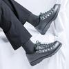 Męskie buty Oxford ze skóry dzielonej do pracy, codzienne, płaskie, designerskie, antypoślizgowe, wygodne, modne, outdoorowe, do wędrówek