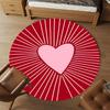 1pc heart love Round Chair mat Area Rug - Non-Slip, Floor Mat for Office, Bedroom, and Indoor Decor c1125055
