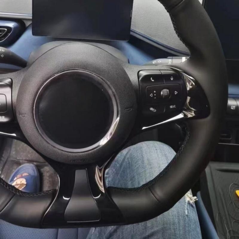 Car Steering Wheel Braid Cover 100% Fit For BYD Yuan Plus Dolphin 22-24-25 Atto 3 Atto 3 Ev Car Products Steering Wrap