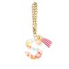 Personalized Letter Chain for Water Cup Stylish Initials Chain Water Bottle Handle Pendant Colorful Keychain for Women