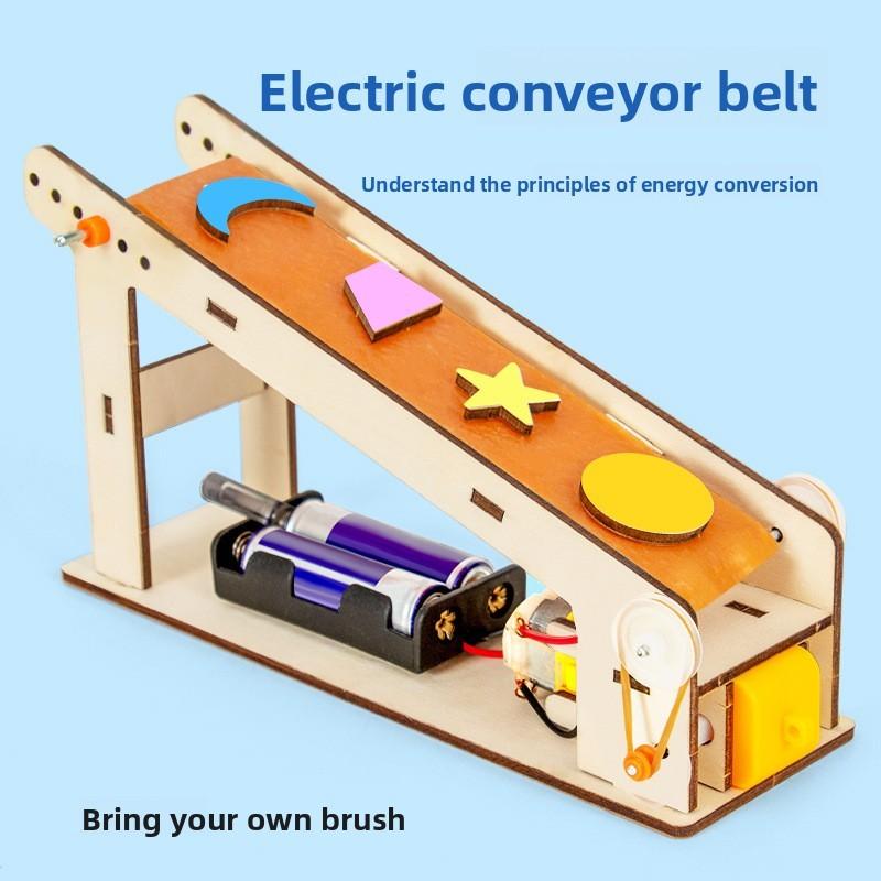 Science Educational Toy Kit For Kids With Diy Mechanical Conveyor Belt Model For Handson Learning