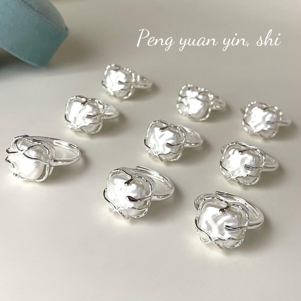 Suchuang S925 Sterling Silber Barockperlen-Baumzweigring – Luxuriöser Designer-Zeigefingerschmuck für Damen