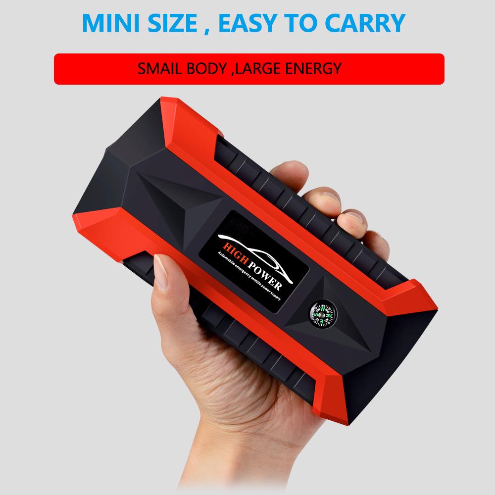 Buy Car Emergency Power Starter High Power Capacity 12000Mah Power