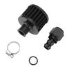 12mm Fuel Cell Breather Vent Air Filter 8AN Female Fitting Kit for Car Motorcycle Black