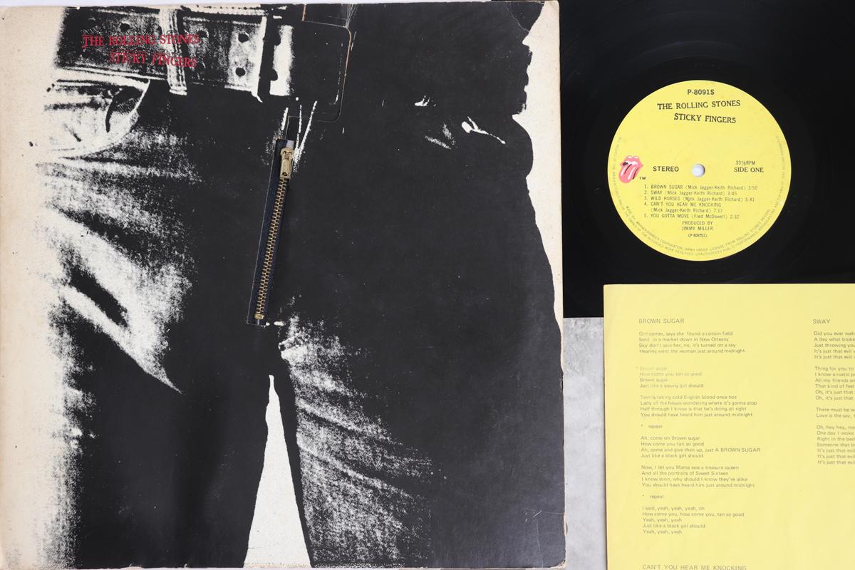 Виниловая пластинка ROLLING STONES Sticky Fingers P8091S WARNER BROS 1971 Япония Рок Б/у