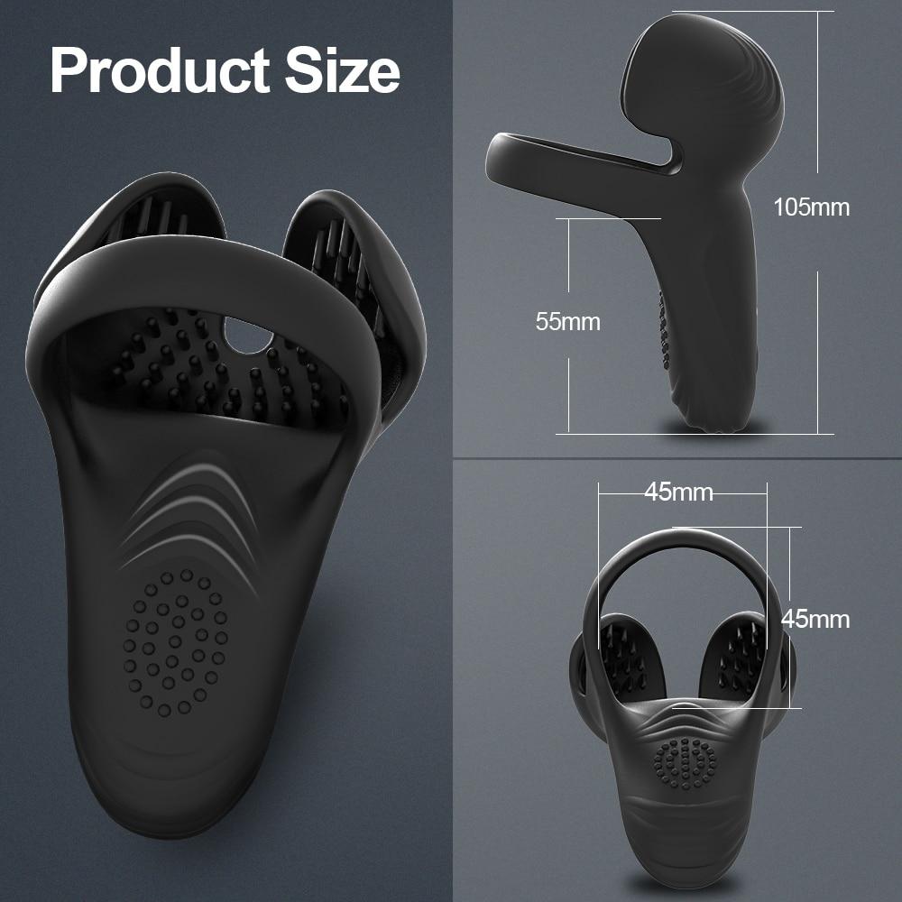 Cock Ring 3 In 1 Vibrator Penis Fit Men Workout Eggs Scrotum Stimulator Perineal Massager Cockring Couple Gay Toys