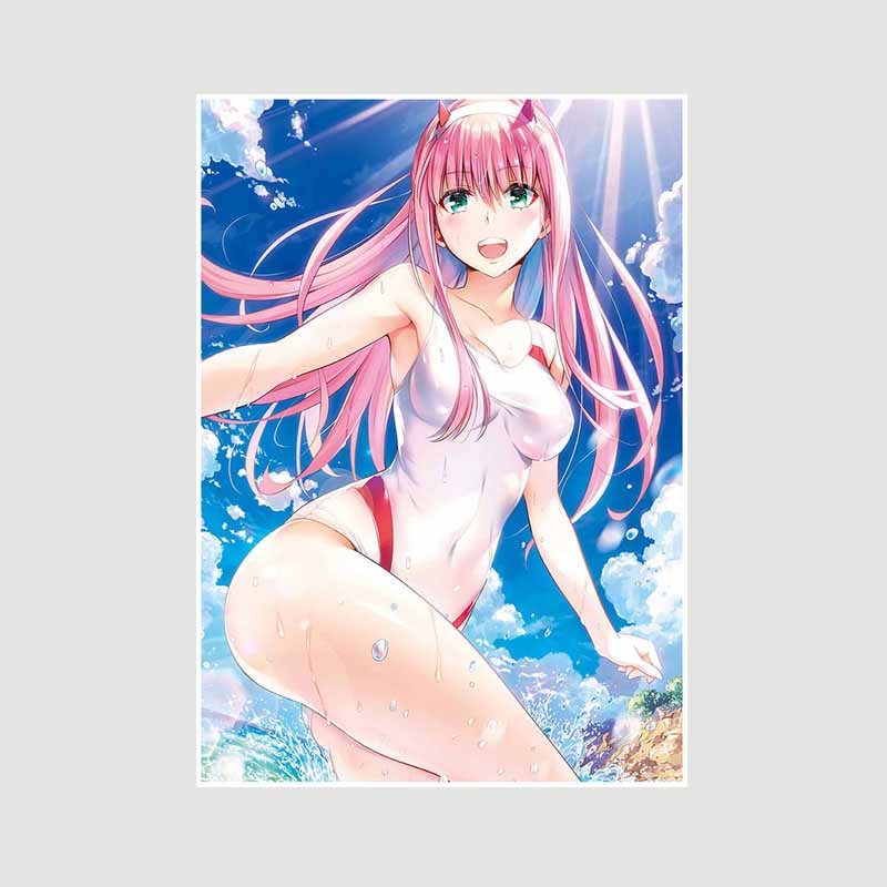 

Аніме-плакати на білому папері Художній живопис Класичне аніме Darling in the Franxx Плакат Home Decor Mural Прикраса вітальні Принти Картинки Подарунки 42x30cm