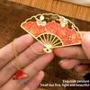 4 styles Fan shaped hollowed out bookmark with high aesthetic value belongs to the category of exquisite bookmarks for students