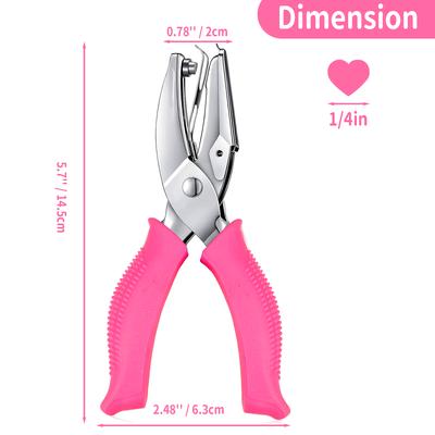 Pliers Mini Small  Metal Single One 1 Hole Heart Paper Edge Puncher for Leather for Scrapbooking