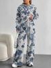 Gradual Change European And American Autumn And Winter Casual Long-Sleeved Suit Women'S Hooded Sweater Trousers Two-Piece Set